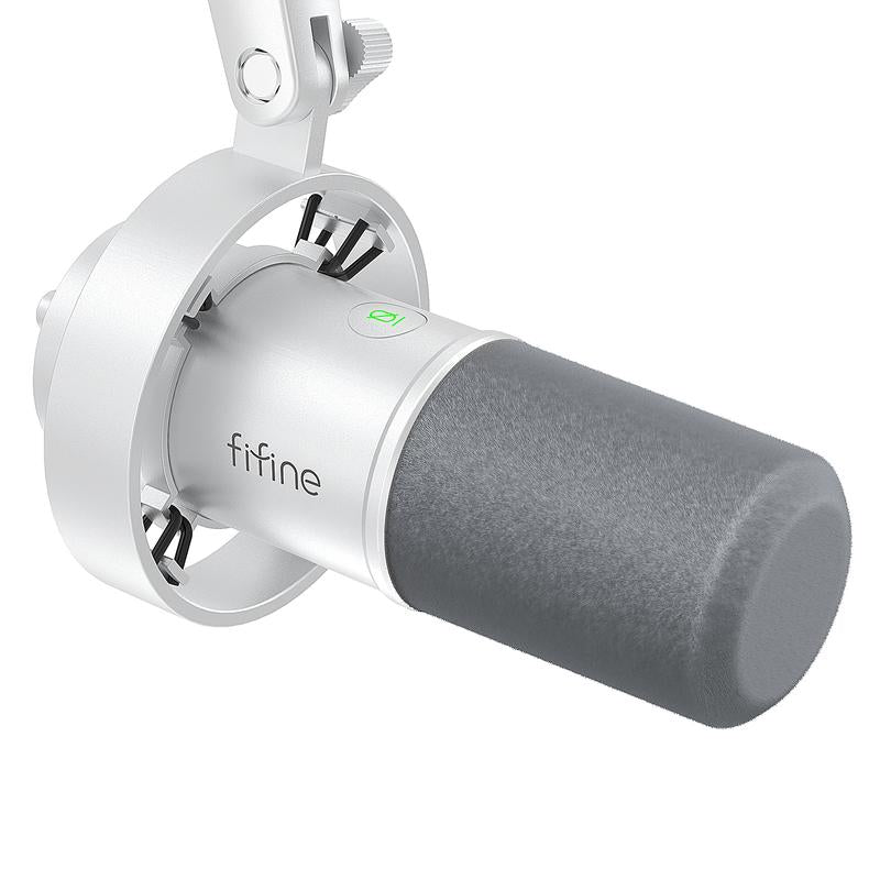 FIFINE K688 USB/XLR Dynamic Podcast Microphone – Pro Mic, Mute & Monitor for Streaming, Gaming, Vocal & Music Recording Audio, for PC Smartphone Mixer, Boom Arm
