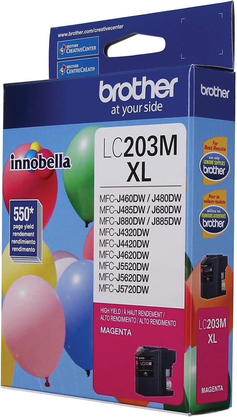 Printer LC203M High Yield Ink Cartridge, Magenta, 550